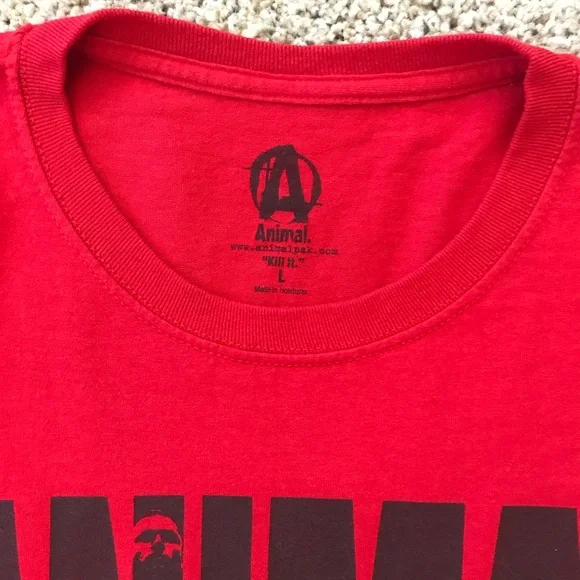 Animal Pak “M-Stak” Iconic Red T-Shirt. Great condition! Size large. - Picture 3 of 8